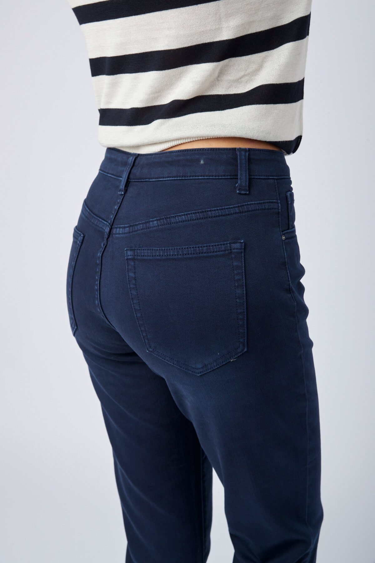 Pantalon Boyfriend Bleu Marine – Image 3